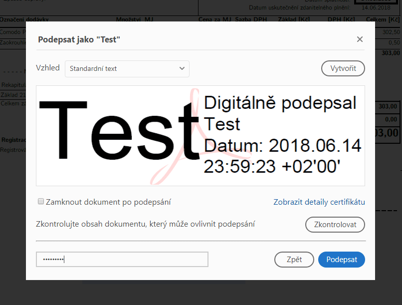 Jak poslat elektronický podpis?