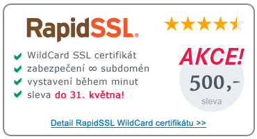 WildCard SSL certifikát - AKCE! WildCard SSL certifikát