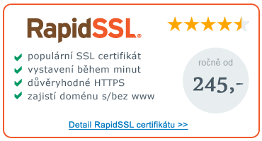 RapidSSL certifikát
